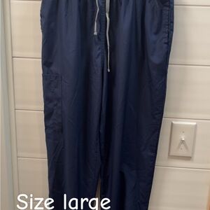 Women's Navy Cargo Drawstring Utility Pants